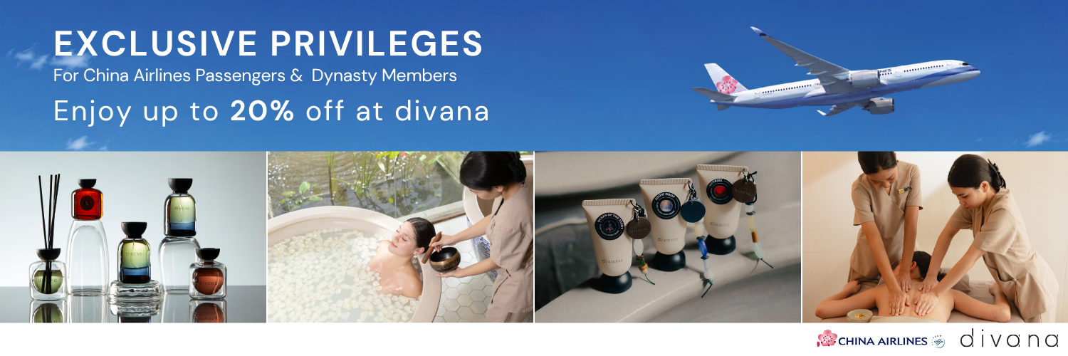 China Airlines and divana exclusive privileges